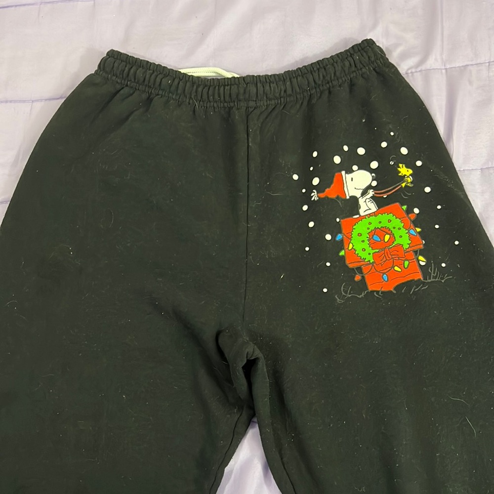 christmas snoopy sweatpants